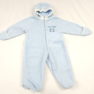 Mac Henry Active Wear Blue Fleece Snowsuit Size 6/9 Months